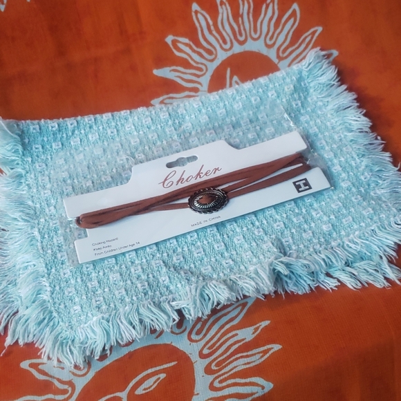 Brown Bolero Wrap Choker | Necklace Country Chic - Picture 3 of 4